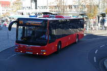 Verkehrsgesellschaft mbH Untermain (VU) / AB-VU 77 / Aschaffenburg, Luitpoldstr. (Hst Stadthalle) / MAN Lion's City Ü / Aufnahemdatum: 18.11.2020