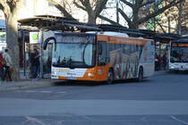 Seitz Reisen / AB-S 174 / Aschaffenburg, Hauptbahnhof/ROB / MAN Lion's City Ü / Aufnahemdatum: 18.11.2020 / Werbung: City Galerie Aschaffenburg