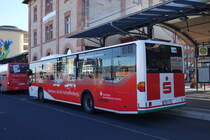 Stadtwerke Aschaffenburg / Wagen 158 (AB-VA 58) / Aschaffenburg, Hauptbahnhof/ROB / Mercedes-Benz O 530 / Aufnahemdatum: 18.11.2020 / Werbung: Sparkasse Aschaffenburg-Alzenau