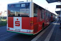 Stadtwerke Aschaffenburg / Wagen 158 (AB-VA 58) / Aschaffenburg, Hauptbahnhof/ROB / Mercedes-Benz O 530 / Aufnahemdatum: 18.11.2020 / Werbung: Sparkasse Aschaffenburg-Alzenau