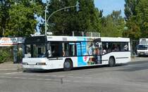 Neoplan N 4014,  'BEX - Bayern Express & P.Kühn Berlin GmbH', im SEV Verkehr. Archiv, vom August 2015 in Berlin Charlottenburg.
