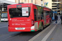 Stadtwerke Aschaffenburg / Wagen 173 (AB-VA 73) / Aschaffenburg, Hauptbahnhof/ROB / Mercedes-Benz O 530 II / Aufnahemdatum: 14.11.2020 / Werbung: Sparkasse Aschaffenburg-Alzenau Immobilien