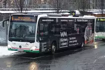 Stadtwerke Aschaffenburg / Wagen 180 (AB-VA 80) / Aschaffenburg, Luitpoldstr. (Hst Stadthalle) / Mercedes-Benz O 530 C2 / Aufnahemdatum: 01.12.2020 / Werbung: WM Küchen