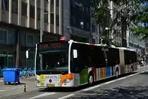 VE 2066, Mercedes Benz Citaro des VDL, in der Nähe des Hauptbahnhofs der Stadt Luxemburg. 05.08.2020