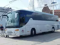 Setra 415 GT-HD der Anklamer Verkehrsgesellschaft mbH in Stralsund am 26.08.2018