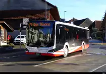 asm Seeland - MAN Lion`s City Nr.68  BE 872368 unterwegs auf der Linie 75 in Brügg bei Biel am 13.12.2020