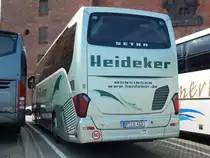 Setra 515 HD von Heideker aus Deutschland in Stralsund am 26.08.2018