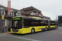 MAN Lions City 144 , auf der Linie 21, wartet an der Endstation beim Bahnhof Interlaken Ost. Die Aufnahme stammt vom 30.11.2020.