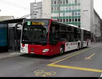 tpf - Mercedes Citaro Nr.565  FR 300233 unterwegs auf der Linie 1 in der Stadt Freiburg am 19.12.2020