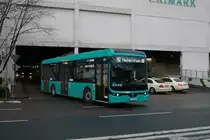 Transdev Rhein Main Ebusco Elektrobus Wagen 4512 am 21.12.20 in Frankfurt am Main Nordwestzentrum