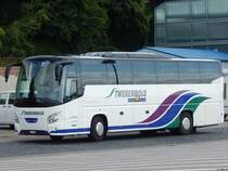 VDL Futura von Twerenbold aus der Schweiz im Stadthafen Sassnitz am 02.09.2018