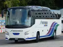 VDL Futura von Twerenbold aus der Schweiz im Stadthafen Sassnitz am 02.09.2018