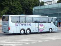 Setra 416 GT-HD von Wittig aus Deutschland im Stadthafen Sassnitz am 02.09.2018