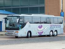 Setra 416 GT-HD von Wittig aus Deutschland im Stadthafen Sassnitz am 02.09.2018