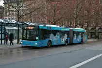 ESWE Verkehr MAN Lions City G Wagen 345 am 28.12.20 in Wiesbaden Marktplatz