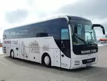 MAN Lion's Coach von Weimar-Tour aus Deutschland im Stadthafen Sassnitz am 02.09.2018