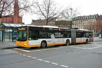 ESWE Verkehr MAN Lions City G Wagen 355 am 28.12.20 in Wiesbaden Marktplatz