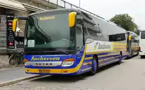 Setra S 416 UL von 'Anchersen A/s' aus Dänemark. Kopenhagen im August 2017.