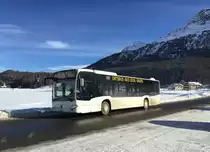 Corvatsch Power, Silvaplana. Mercedes-Benz Citaro C2 (GR 152'188) in Surlej, Brücke. (31.12.2020)