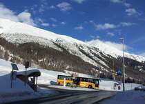 Terretaz, Zernez. Mercedes-Benz Integro (GR 75'004) in Brail. (2.1.2021)