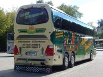 Neoplan Starliner von Hutfilters Reisedienst aus Deutschland in Waren am 09.09.2018