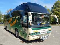 Neoplan Starliner von Hutfilters Reisedienst aus Deutschland in Waren am 09.09.2018