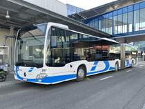 MB C2 G 207  Hägendorf  der BOGG am 9.1.21 beim Gäupark in Egerkingen.