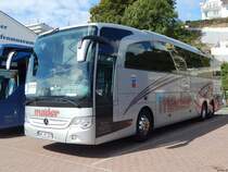 Mercedes Travego von Mader aus Deutschland im Stadthafen Sassnitz am 15.09.2018