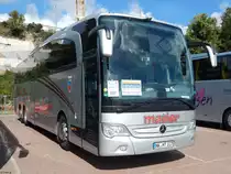 Mercedes Travego von Mader aus Deutschland im Stadthafen Sassnitz am 15.09.2018