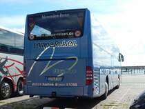 Mercedes Tourismo von Lampe Reisen aus Deutschland im Stadthafen Sassnitz am 15.09.2018