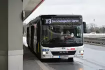 23.12.2018 | Berlin, Flughafen Tegel | MAN Lion's City | BVG | B-V 4908 | 