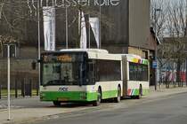 CU 9418, MAN Lion’s City vom Tice, aufgenommen an der Haltestelle Esch Alzette, Av. du Rock'n'Rol. 01.2021