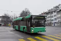 MAN Bus 822, auf der Linie 33, fährt zur Endstation an der Schifflände. Die Aufnahme stammt vom 27.01.2021.
