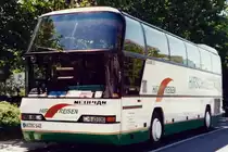 Aus den 90-er Jahren: Neoplan Cityliner N 116  Hirsch - Fischer , Karlsruhe