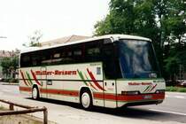 Aus den 90-er Jahren: Neoplan Transliner N 316 SHD  Müller , Karlsruhe