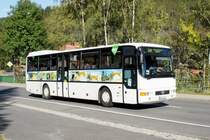 Bus Johanngeorgenstadt / Bus Erzgebirge: MAN ÜL (ASZ-BV 31) der RVE (Regionalverkehr Erzgebirge GmbH), aufgenommen im Oktober 2020 am Bahnhof von Johanngeorgenstadt.
