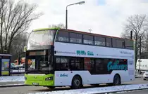Ein Güleryüz Panora Doppelstockbus der Fa. Gullivers Bus GmbH, ich denke mal als Fahrschulbus in Berlin Marzahn im Einsatz am 01.02.21
