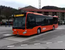 RBS - Mercedes Citaro Nr. 204  BE 800204  bei den Bushaltestellen beim Bahnhof Büren an der Aare am 31.01.2021