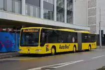 Mercedes Citaro 85 der AAGL, auf der Linie 81, wartet an der Endstation am Aeschenplatz. Die Aufnahme stammt vom 31.01.2021.
