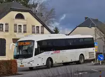 VS 1242 Irizar I4 von Voyages Simon an der Endhaltestelle seiner Runde in Erpeldange. 02.2021

