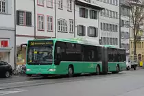 Mercedes Citaro 707, auf der Linie 34, fährt zur Haltestelle Universitätsspital. Die Aufnahme stammt vom 27.01.2021.
