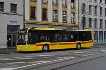 Mercedes Citaro 81, auf der Linie 37, wartet an der Endstation am Aeschenplatz. Die Aufnahme stammt vom 02.02.2021.