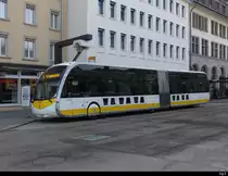 vb/sh - Irizar ie tram Nr.7 unterwegs auf der Linie 3bei der Ladestelle vor dem Bahnhof in Schaffhausen am 05.02.2021