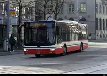 StadtBus Frauenfeld / Postauto - MAN Lion`s City TG 158095 vor dem Bahnhof in Frauenfeld am 05.02.2021