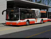 StadtBus Frauenfeld / Postauto - MAN Lion`s City TG 158216 bei den Bushaltestellen beim Bahnhof in Frauenfeld am 05.02.2021