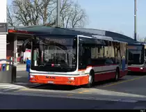 StadtBus Frauenfeld / Postauto - MAN Lion`s City TG 158222 bei den Bushaltestellen beim Bahnhof in Frauenfeld am 05.02.2021