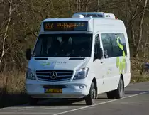 SL 4029, Mercedes Benz Sprinter von Sales Lentz, wartet am Bahnhof in Wilwerwiltz auf seinen nächsten Einsatz. 02.21
