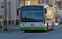 KJ 6734, VanHool New A 330 des Tice unterwegs in den Straßen von Petange. 02.21