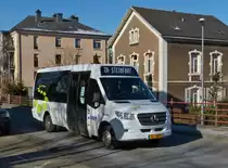SL 3625, Mercedes Benz Sprinter, von Sales Lentz, auf dem Weg zum Bahnhof in Petange. 02.2021