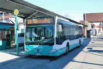 Stadtverkehr Maintal Mercedes Benz Citaro 2 Wagen 230 am 13.02.21 in Frankfurt Enkheim